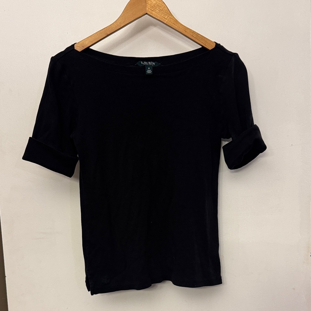 Ralph Lauren Black Short Sleeve Women's Tee